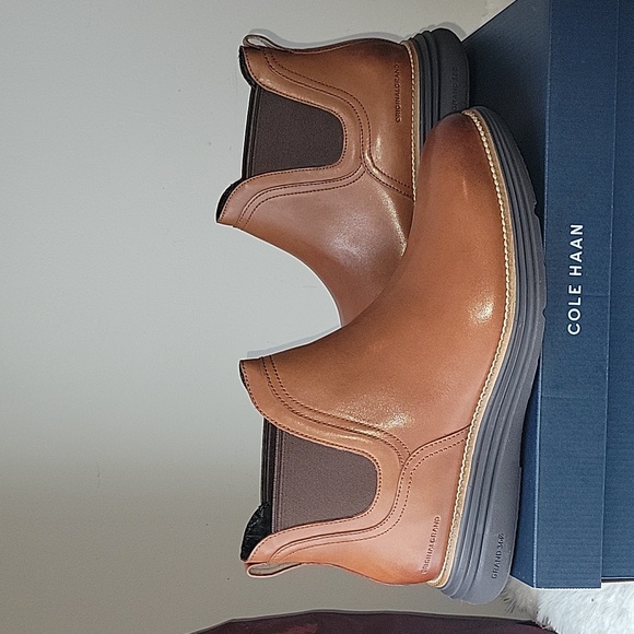 Cole Haan Original Geand Ultra Chelsea Boot British Tan Java US 10M - Picture 2 of 4